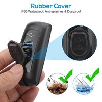 12-24V RV USB Car Charging Socket Dual QC3.0 USB-A & PD Type-C USB Outlet Car Fast Charger Adapter for Car Truck ATV Boat