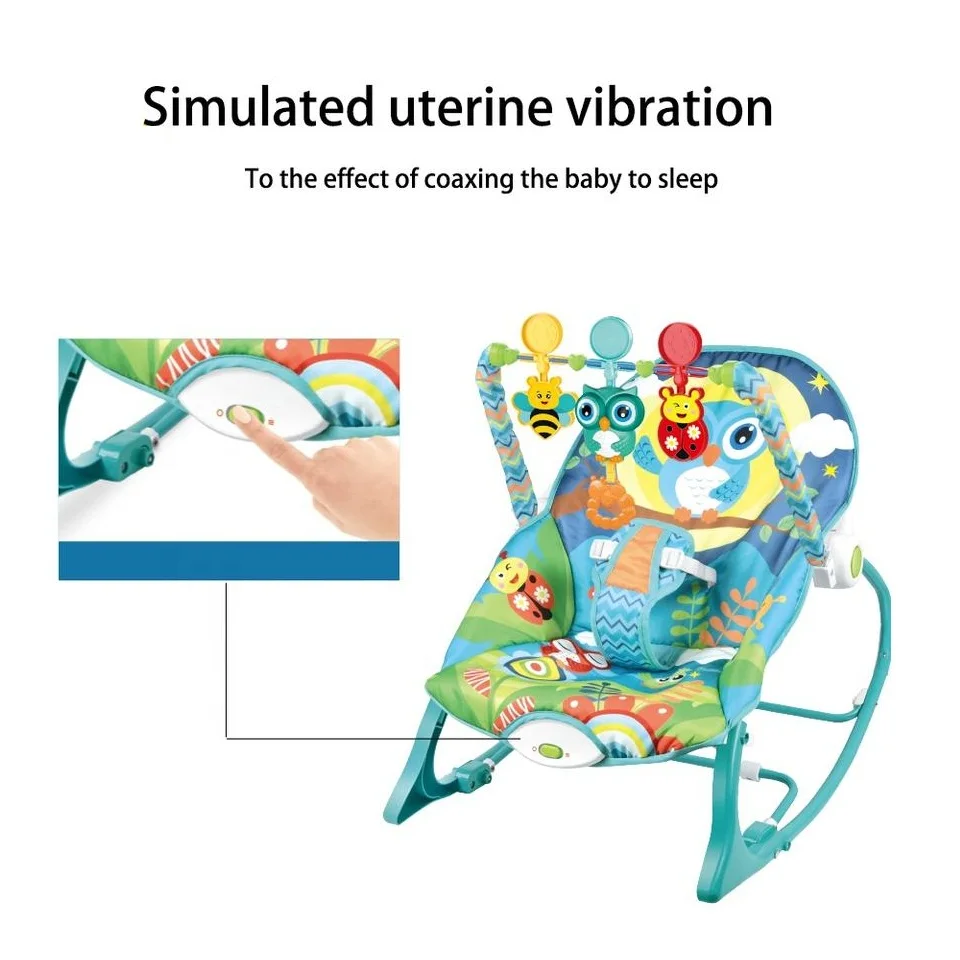 KSF Cheap Price Baby Musical Rocking Chair Infant To Toddler Rocker Baby Toy Bouncer Kids Swing Chairs Girls Children Toys