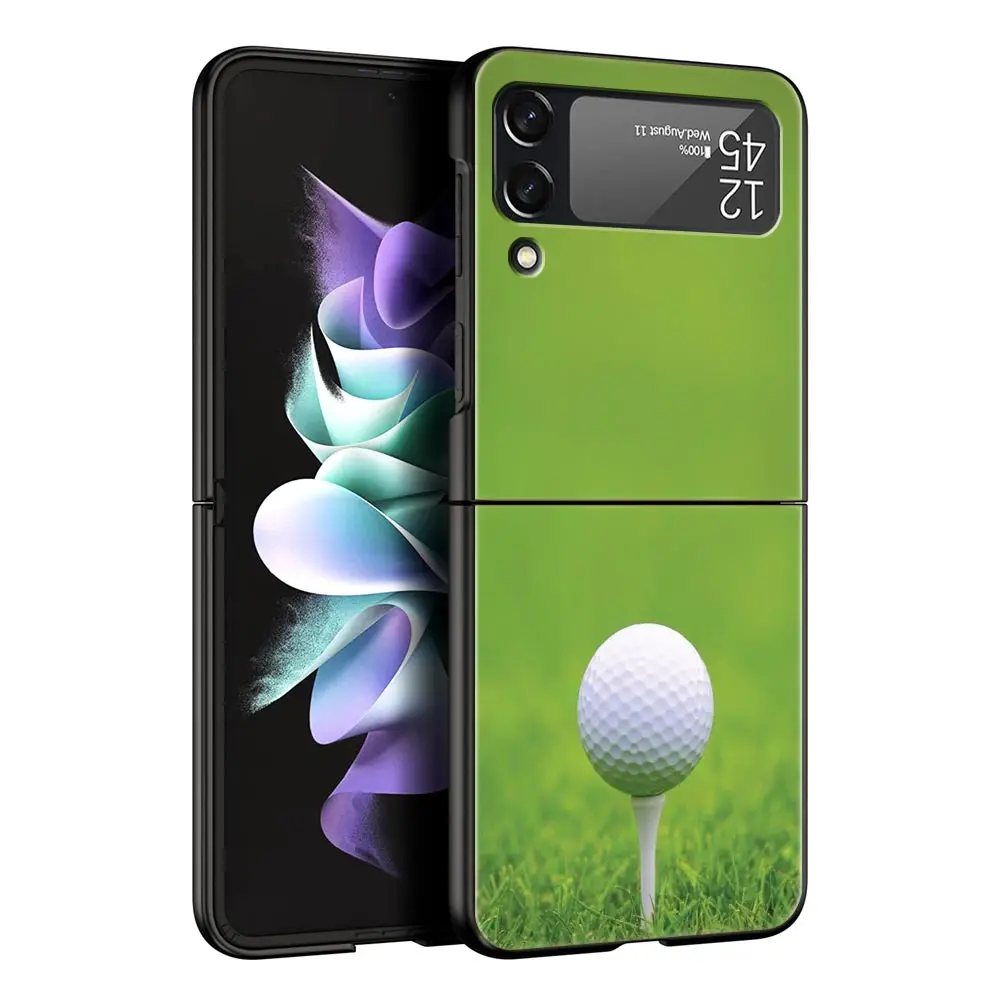 Funda de teléfono deportiva de Golf para Samsung Galaxy Z Flip3 Flip4 Flip5, carcasa para Z Flip 3 4 5 6 7, funda trasera plegable dura