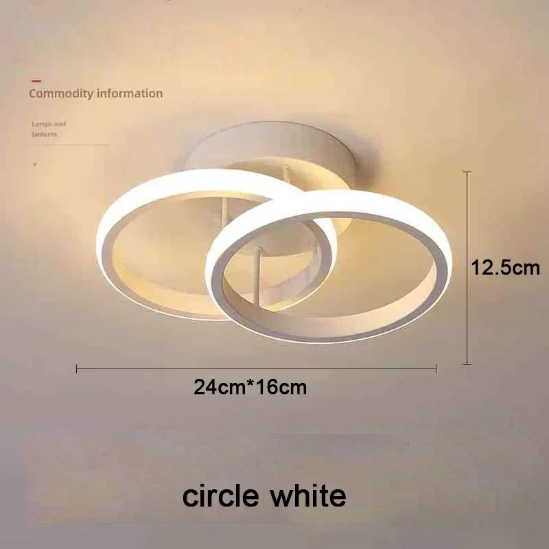 Moderne LED-plafondverlichting Ganglicht Huisverlichting Led Opbouw voor Slaapkamer Woonkamer Ganglicht 3-kleuren