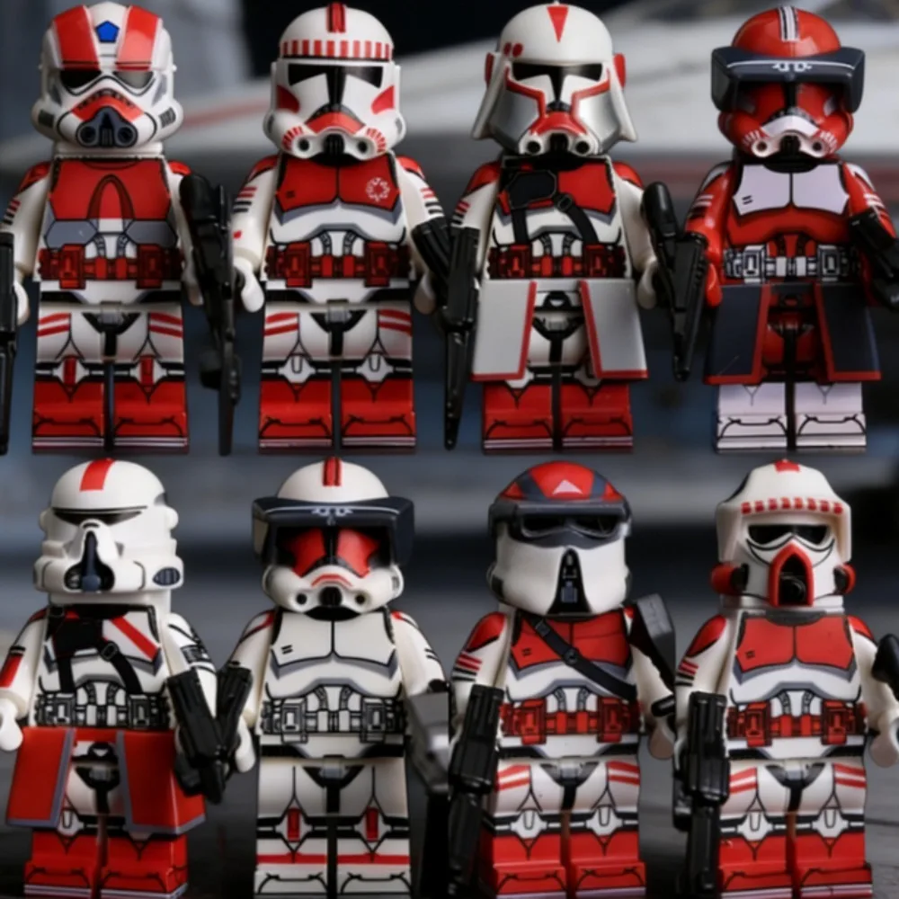 

Building Blocks Star wars 501st Legion Troopers Clone Bricks Rey Luke Skywalker Mandalorians Ahsoka Obi-wan Action Figures Toy