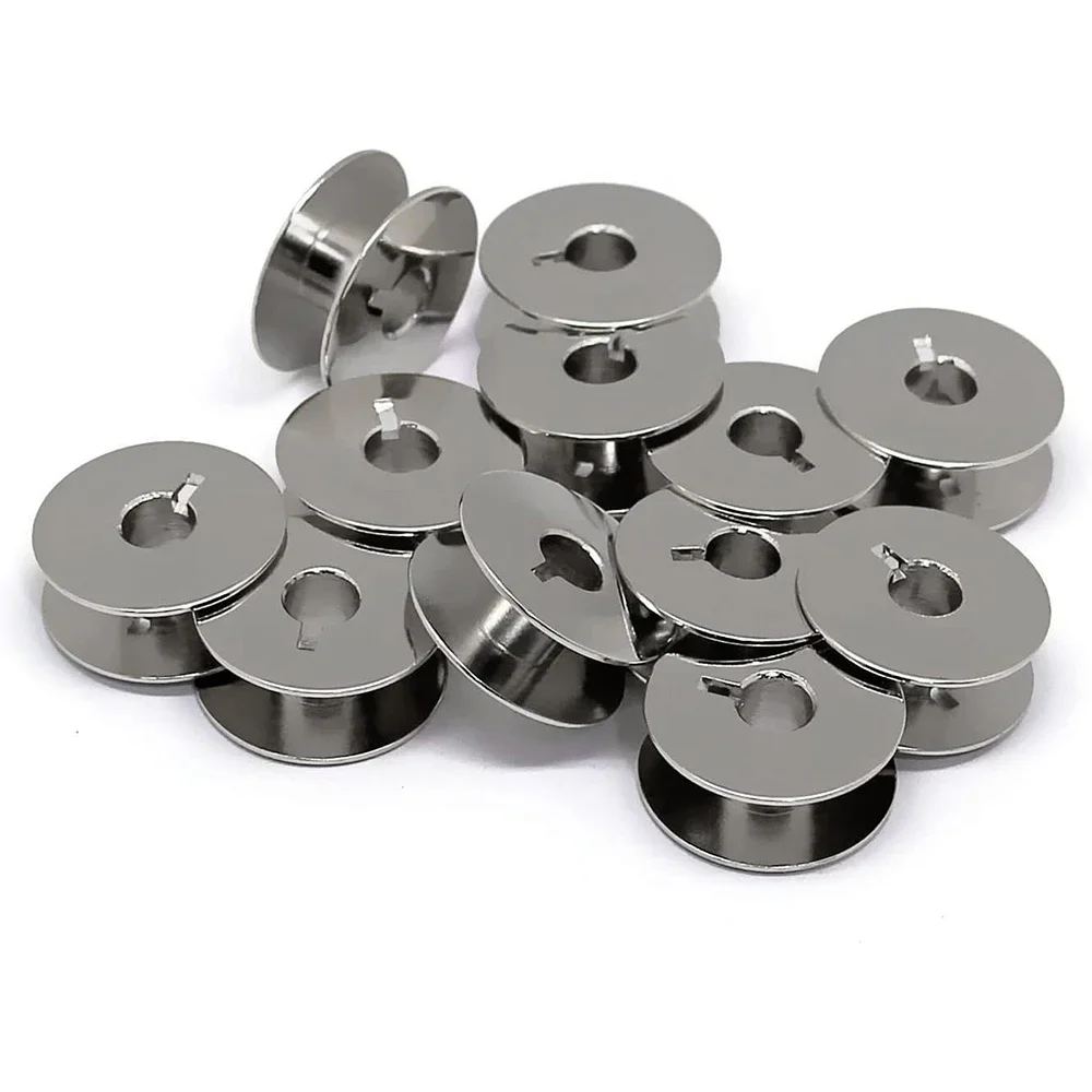 10–20 Stück Nähmaschinen-Metallspulen (55623S) für Singer Brother Janome Bernina Nähmaschinenzubehör