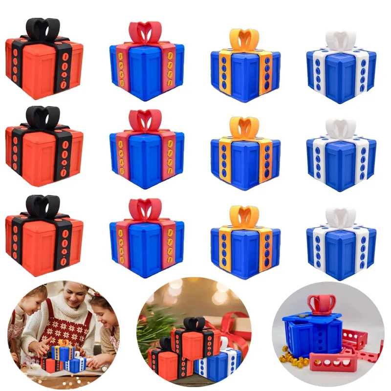 6/8cm Annoying Gift Box 3D Printed Screws Gag Gifts Boxes Packaging Money Card Container Creative Prank Practical Toys