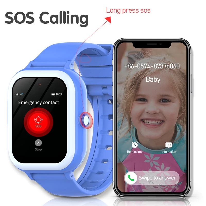 Wonlex-Smart Watch Phone para crianças, GPS, WIFI, localização, videochamada, monitor remoto, trilha SOS, KT31, 4G, 1GB + 8GB, Smartwatch infantil