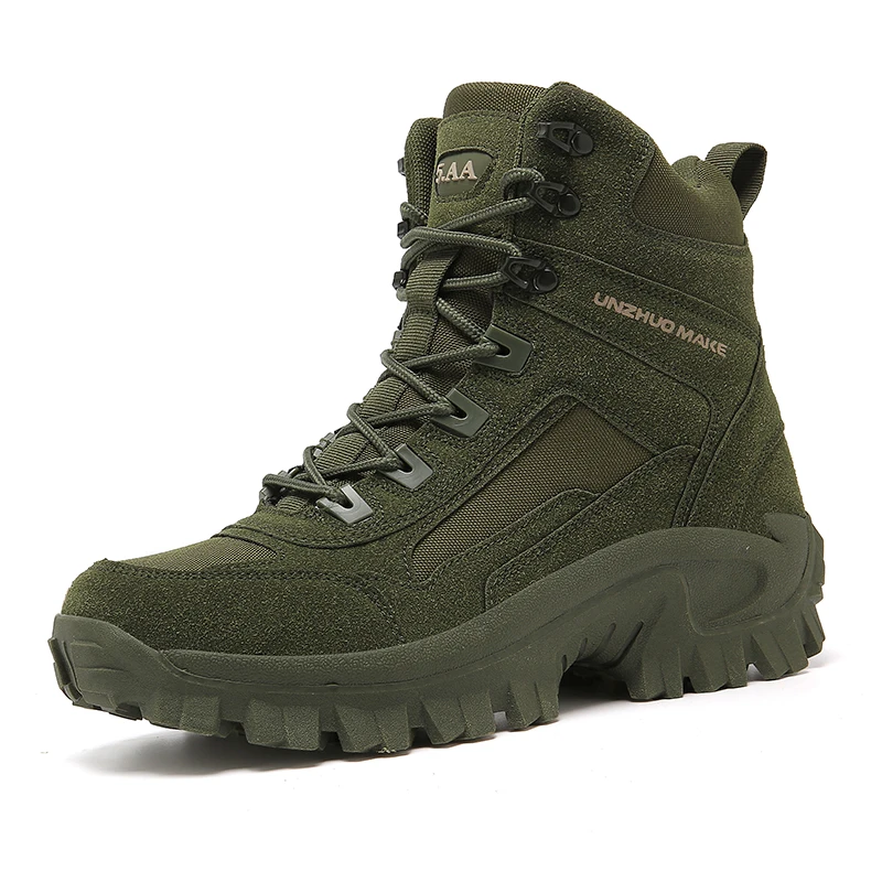 

Outdoor Hiking Shoes Men High-top Boots Ankle Boots Anti-slip Thick-soled Tactical Boots Men's Casual Durable Breathable Shoes