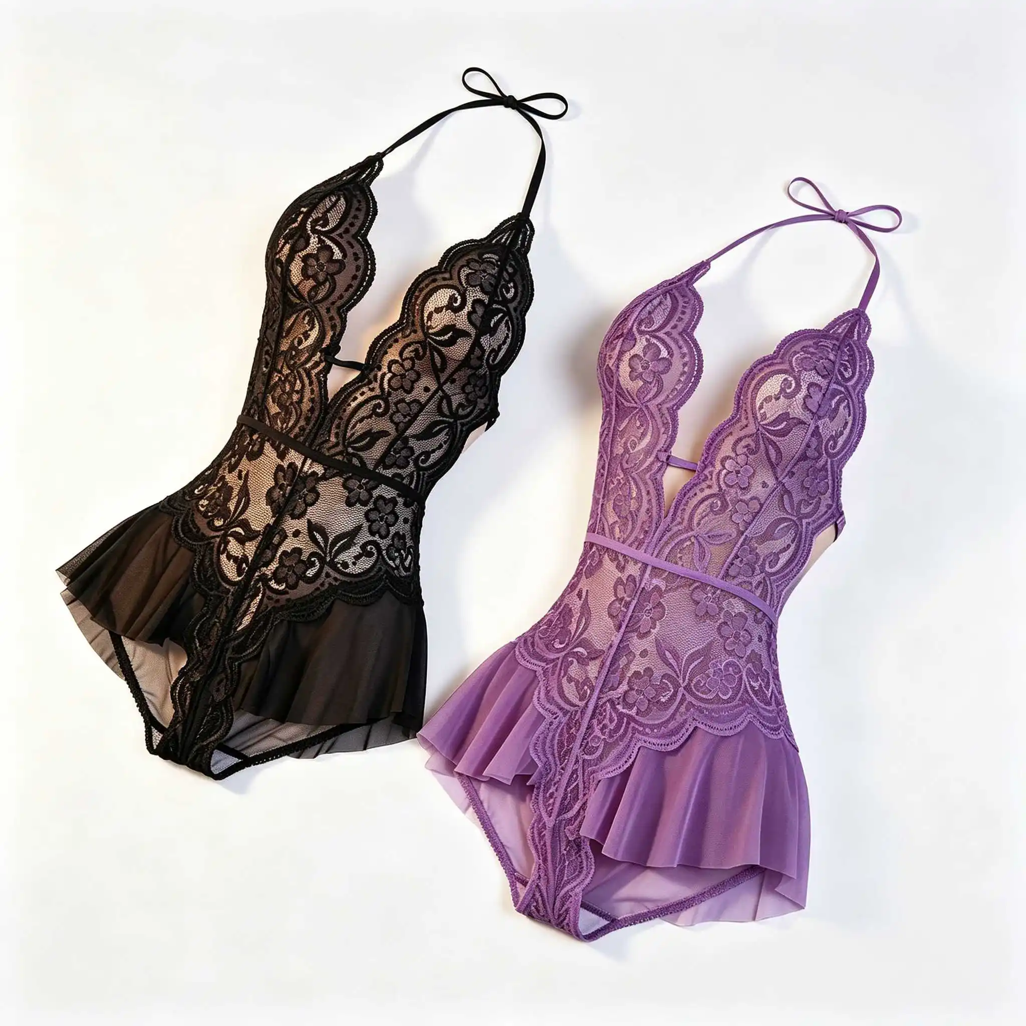Alluring Lace Crotchless Lingerie for Intimate Moments
