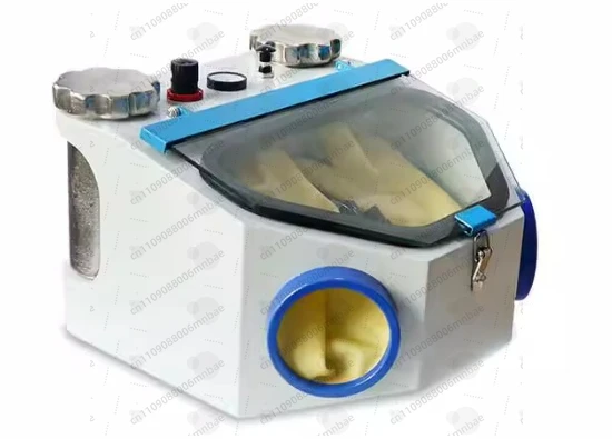 Double Tanks Lab Equipment Twin-Pen Fine Blasting Sandblasting Machine With Led Light