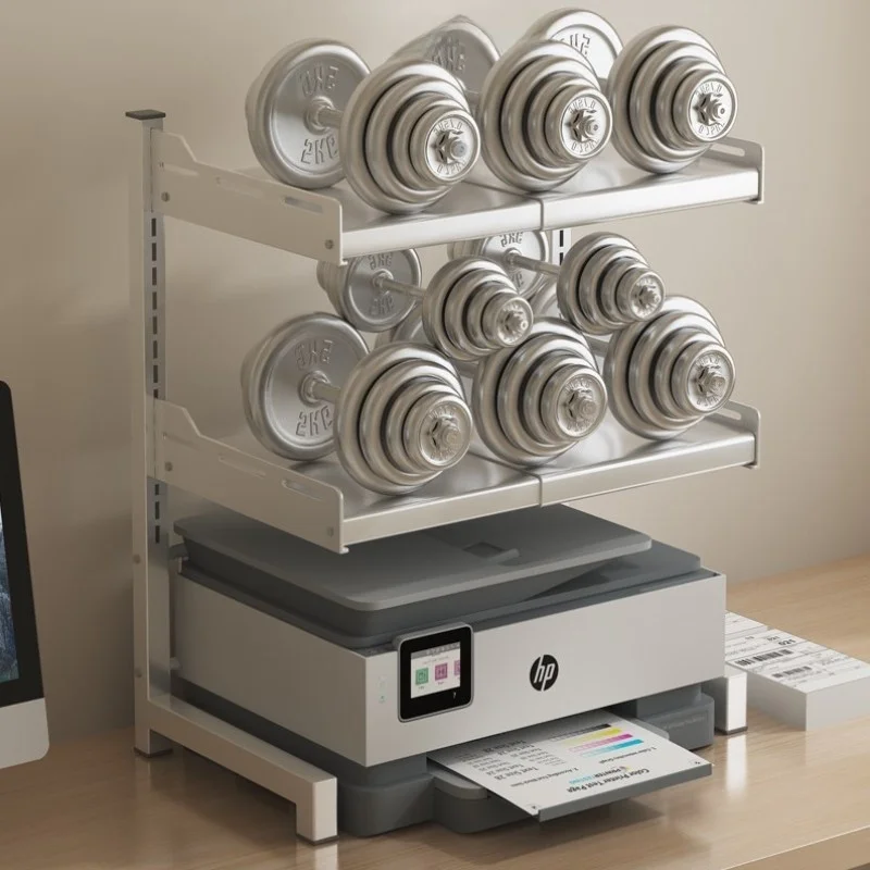 thick-plate-needle-printer-stand-desktop-small-office-desk-host-adjustments-storage-organizer-copier-placement-rack