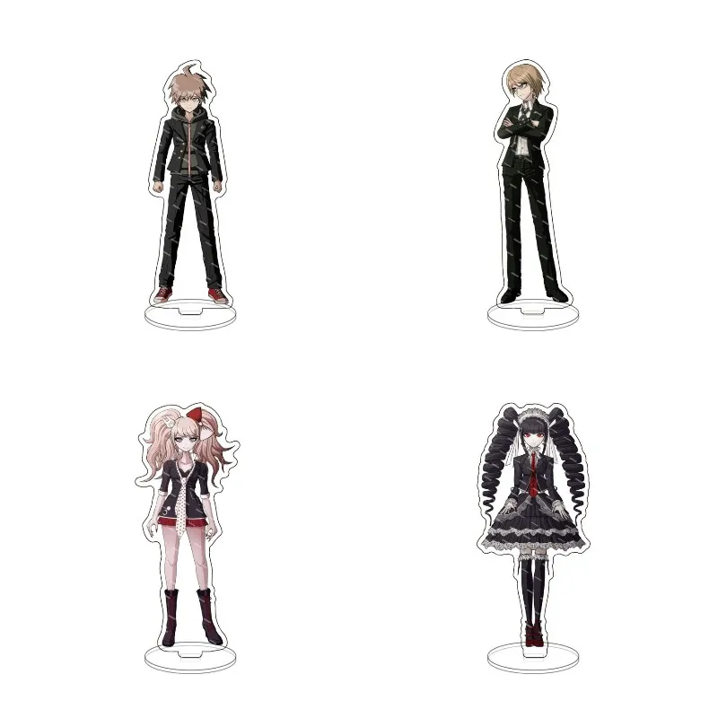 Anime Danganronpa Figure Naegi Mokoto Kirigiri Kyouko Acrilico Stand Enoshima Junko Modello Piastra Scrivania Decor Ventole Regalo Di Compleanno