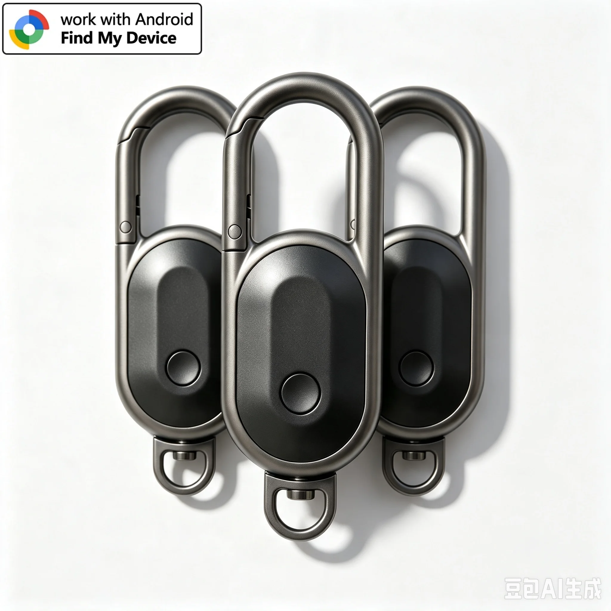 1-4er-Pack Android-Alternative zu AirTag Smart Keychain Tag Anti-Verlust GPS-Tracker Bluetooth-Ortungsgerät Kompatibel mit Google Find Hub – Detail 1