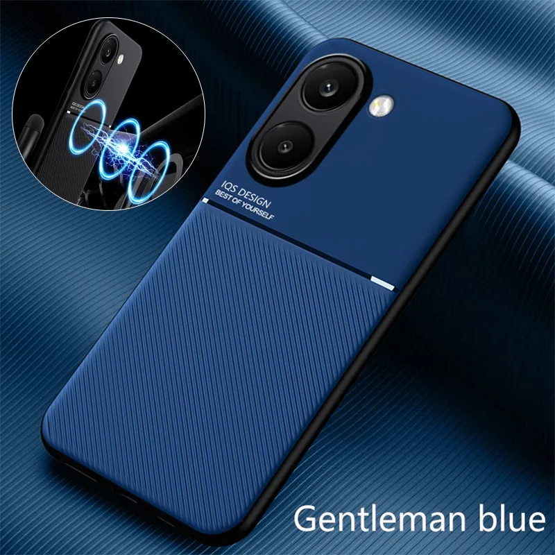 Capa Magnética de Couro Texturizado para Xiaomi Poco X8 Pro Max X7 Pro F7 F8 Pro Ultra com Suporte Veicular e Borda Ultra Macia