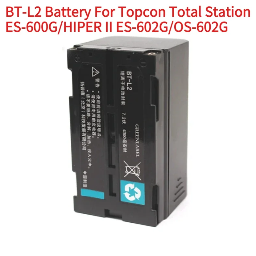 

7.2V 4300mAh BT-L2 Battery for Topcon Total Station ES-600G/HIPER II ES-602G/OS-602G Lithium Battery