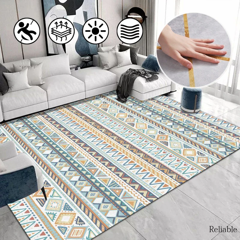 

Modern Japanese and Korean Style Carpet Light Luxury Personality Art Large Area Design Mats Bedroom Living Room Decorative Rug