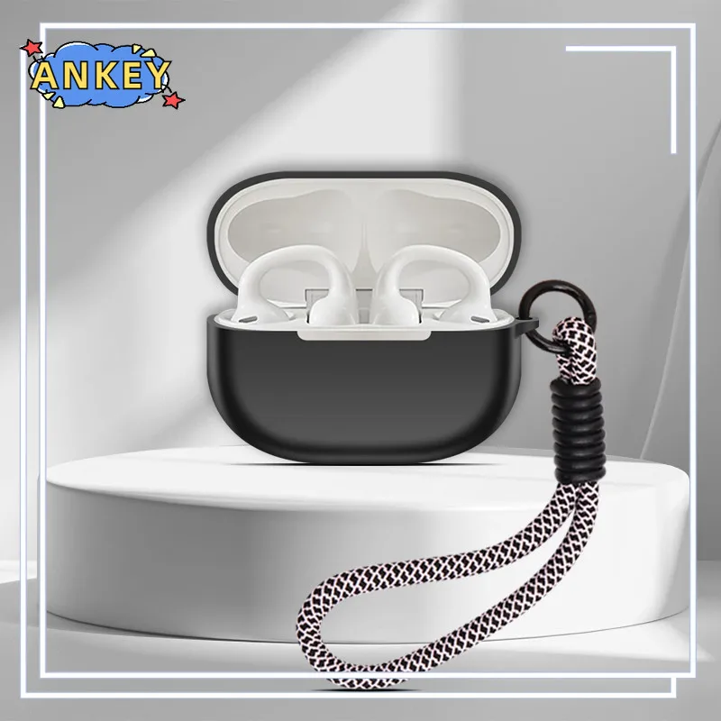 for 1MORE S20 Case Earphones Premium Silicone Cover Shockproof Accessible Charging Port With nylon rope