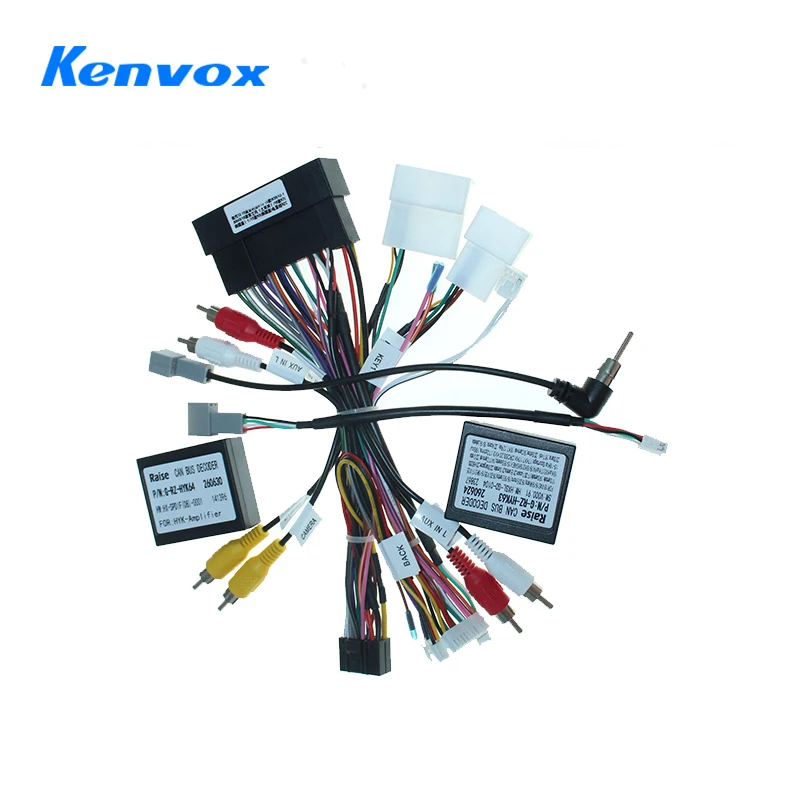 16pin android Car radio Wire Harness Power Cable Adapter Canbus Decoder For Hyundai Sonata 8 9 Kia K3 KX7 KX5 Ix45 IX35 Sorento
