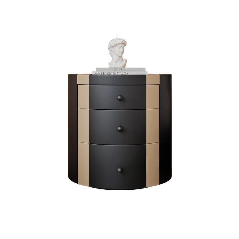 Medieval style painted bedside table graffiti creative high-end designer small apartment master bedroom three bucket art bedside