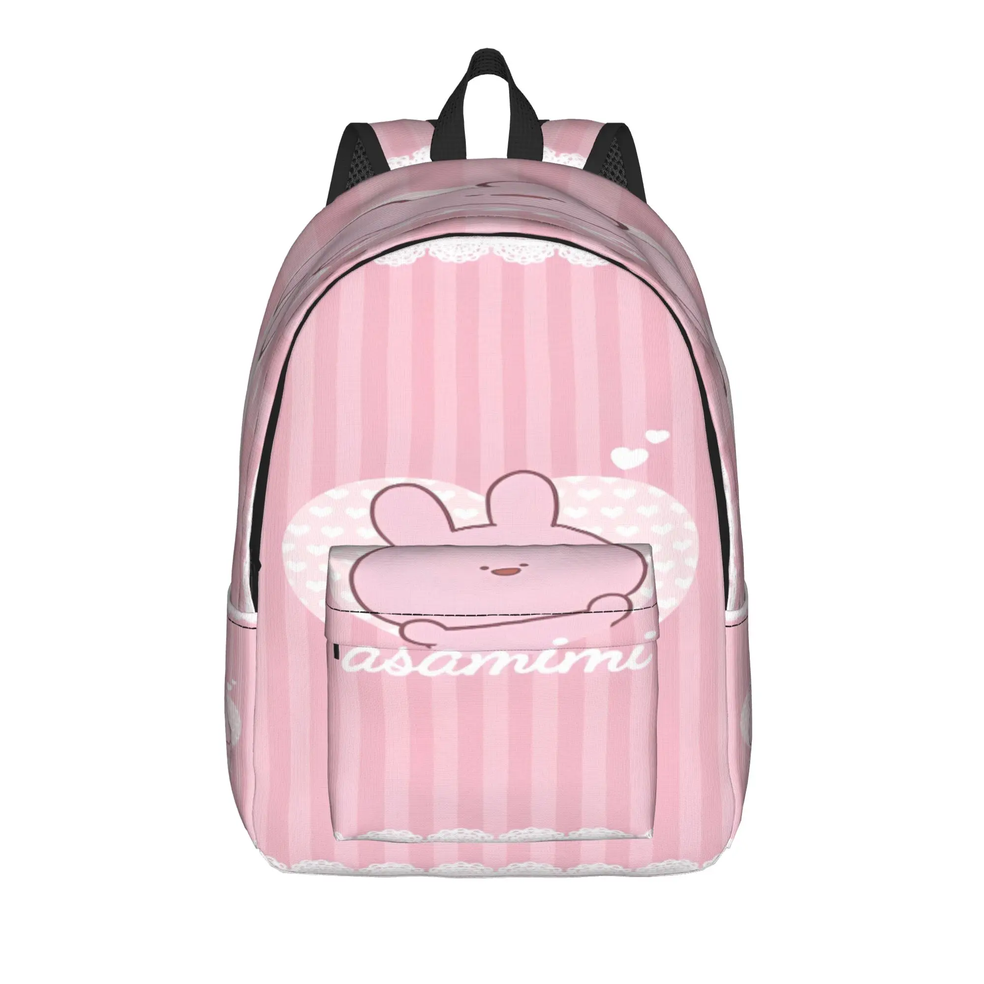 A-Asamimichans Backpack  Travel Backpacks Student Unisex Custom Breathable School Bags Casual Rucksack