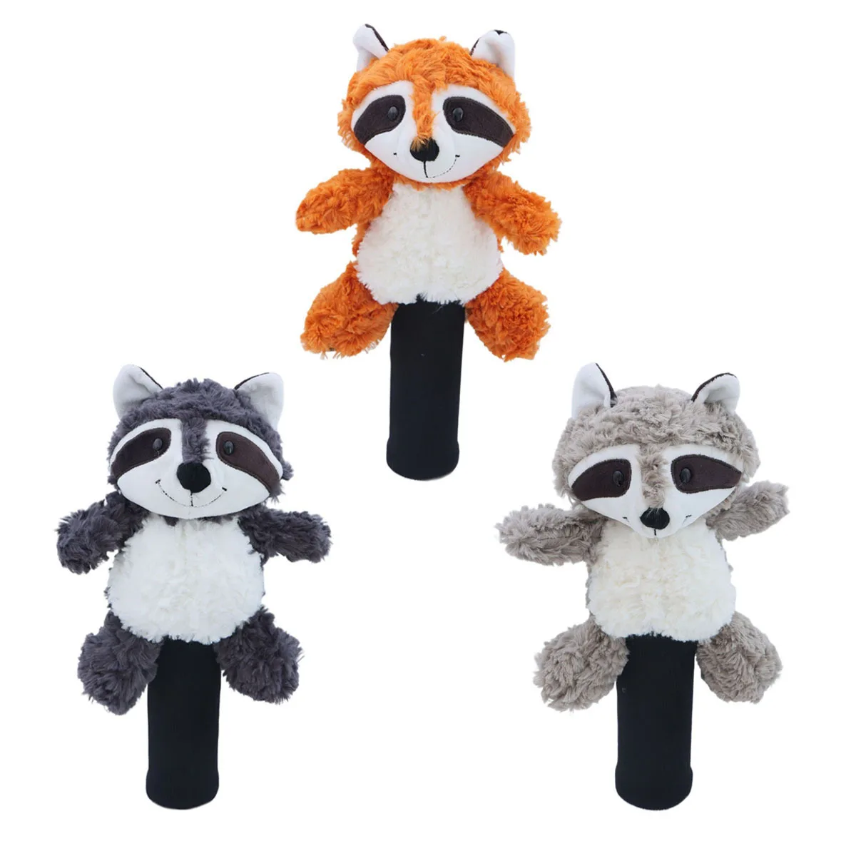 

Чехол для гольф-клуба, мультяшный скамейка, деревянный чехол для клюшки, мультяшный деревянный чехол для головы клюшки, милый енот, серия животных