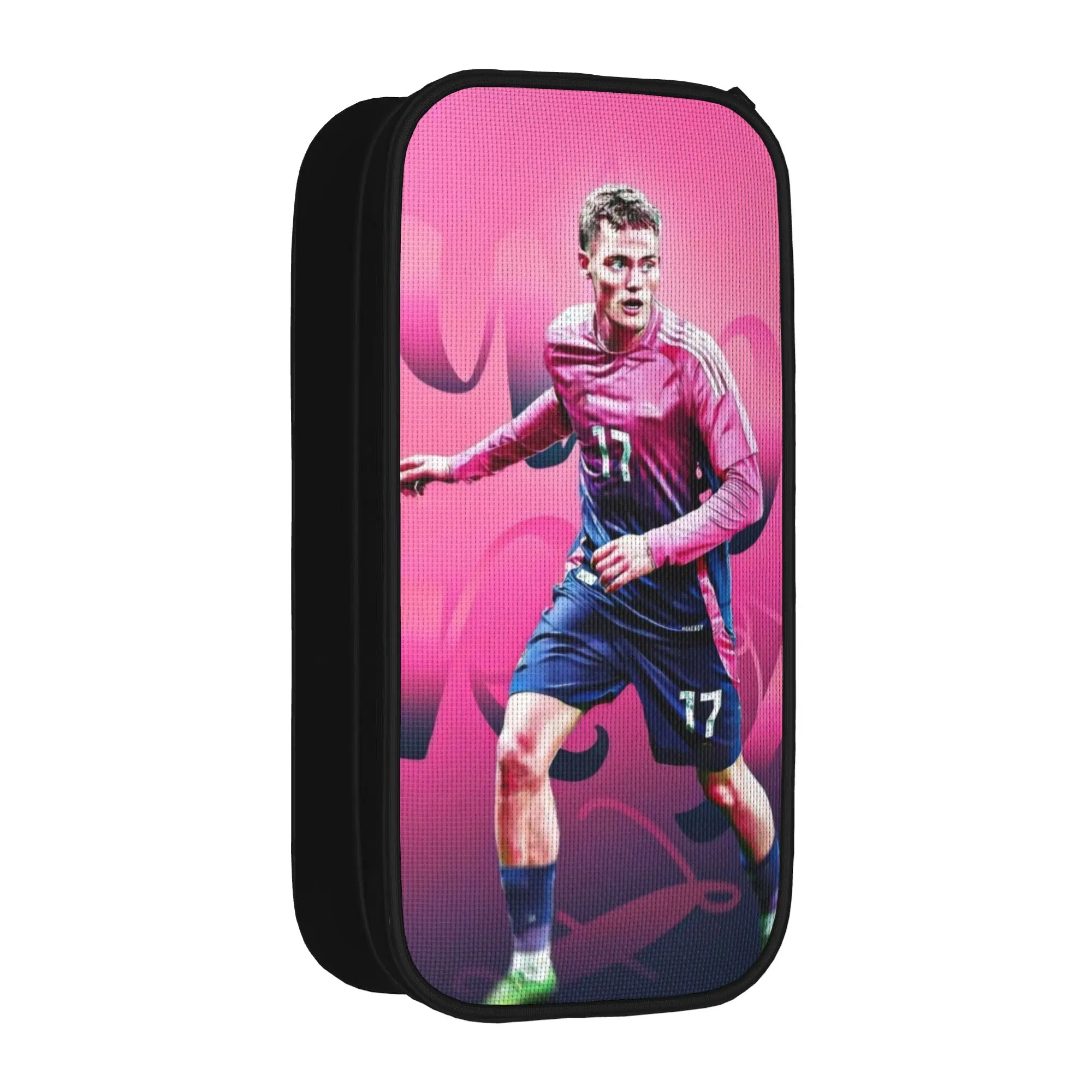 Estuches para lápices Florian Wirtz número 7, estuches para lápices de fútbol, ​​soporte para bolígrafos para niñas y niños, bolsas para estudiantes, accesorios de regalo escolar