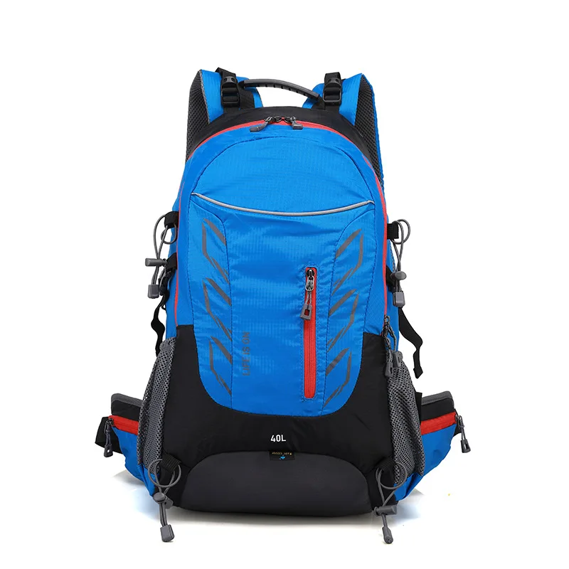 40L Outdoor Hiking Backpack with Back Support Frame for Camping Climbing Trekking Bag Men Women Travel Luggage Computer Bag