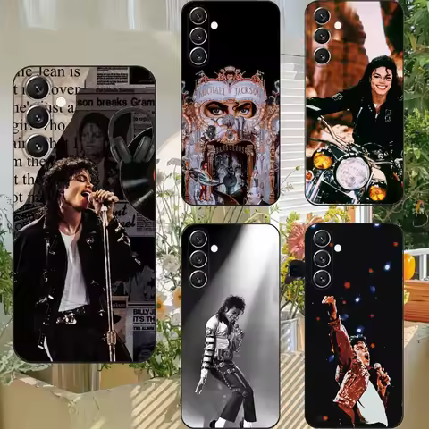 Music Michael J-Jackson Phone Case Phone Case For Samsung S25,S24,S21,S22,S23,S30,Ultra,S20,Plus,Fe,Lite,Note,10,5G Black Cover