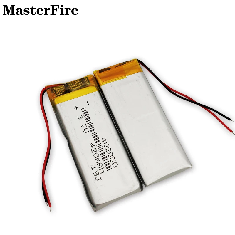 2-10 шт. 402050   3,7 В, 420 мАч, литий-полимерная аккумуляторная батарея для GPS-навигатора, ручка для записи, беспроводная мышь, светодиодный светильник