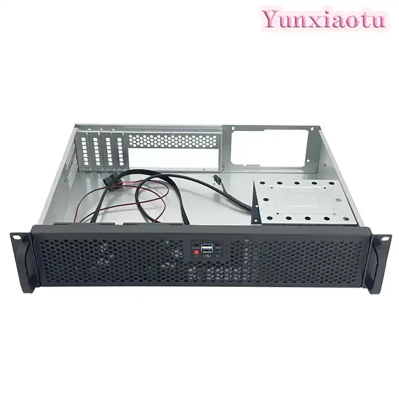 For 2U-300 Industrial Control Server Chassis 300mm Deep Short Box Monitoring Video Recorder MATX Board ATX Chassis Industry