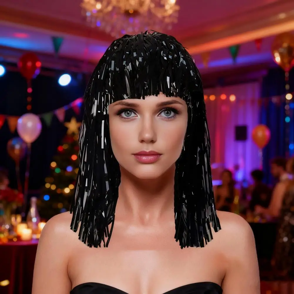 Shiny Metallic Party Hat for Festivals - usage example