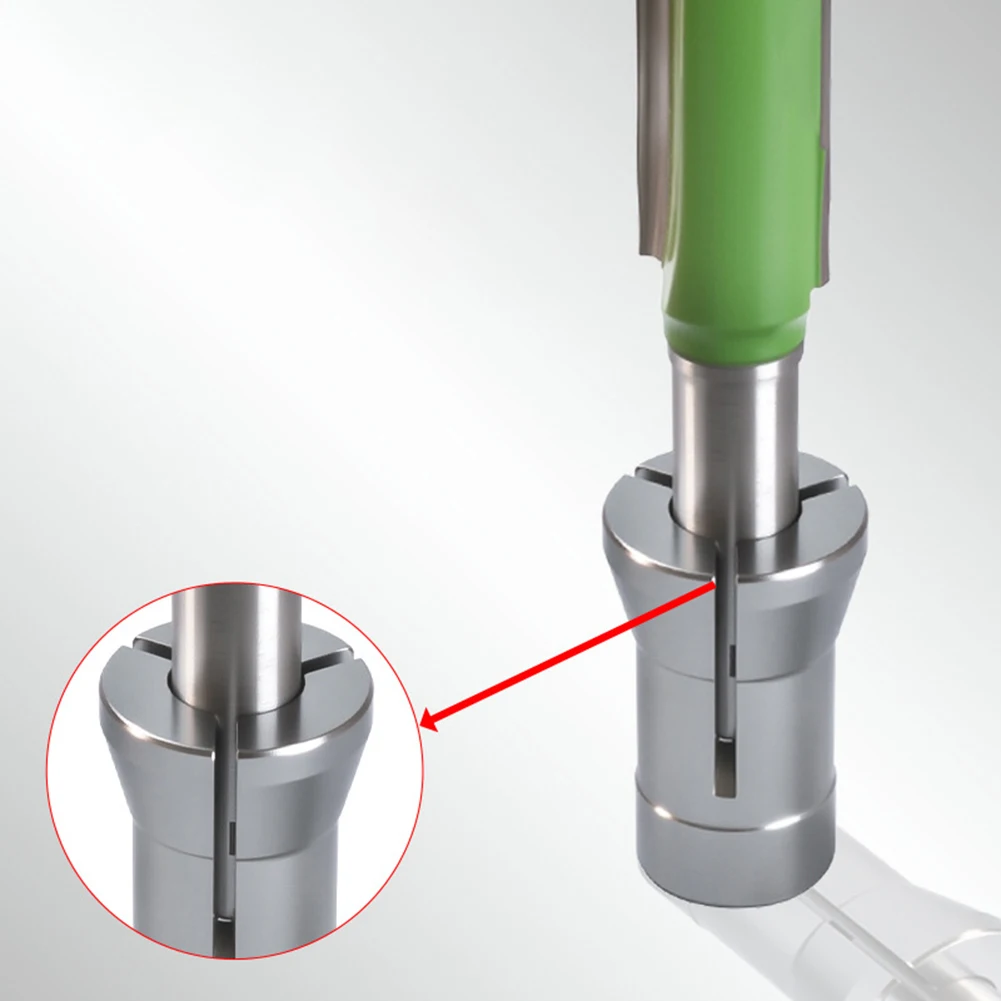 Adaptador de pinza para recortadora de 6 piezas, 6 mm, 1/4, 8 mm, adaptador de sujeción para brocas de router, para máquina de grabado y router de madera
