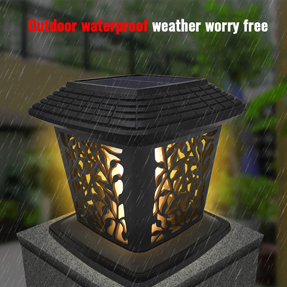 

Solar Post Cap Lights Outdoor Bright LED Light With 2 Levels Adjustable Brightness Deck Solar Powered For Garden Patio Porch