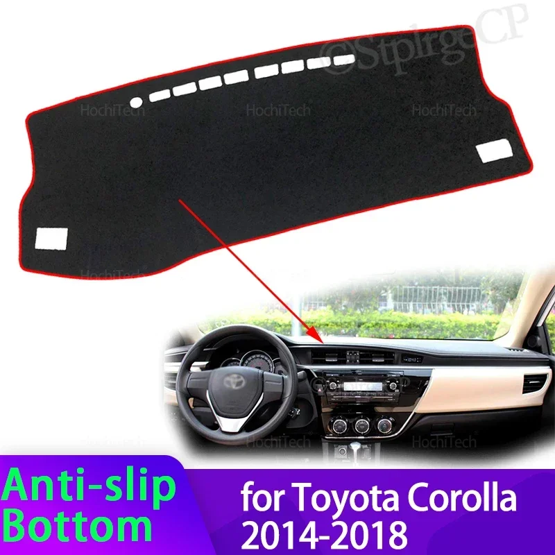 

Dashboard Cover Dash Board Mat Carpet Pad Shade Cape Blanket Accessories for Toyota Corolla E170 E160 2014 2015 2016 2017 2018