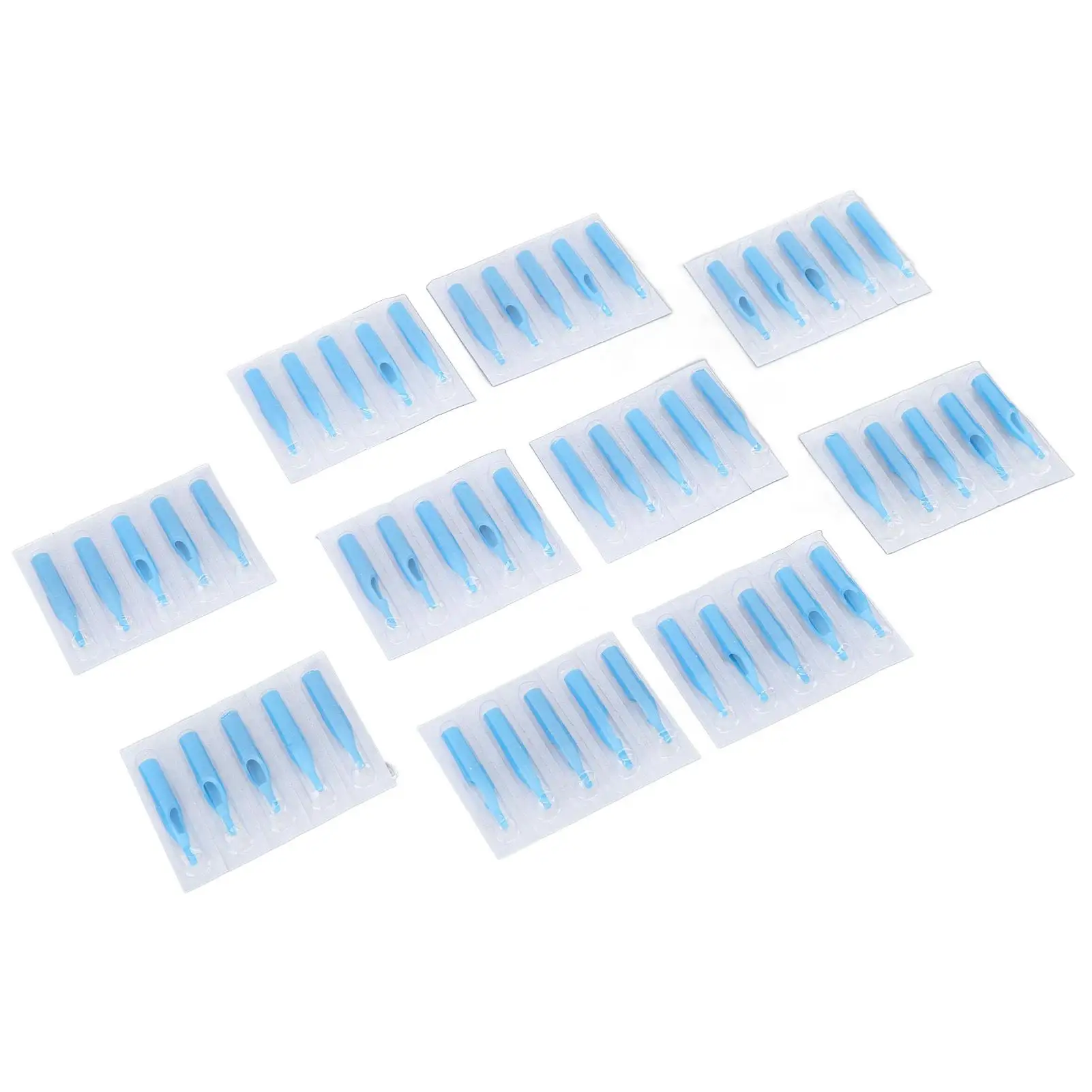 50pcs Ink Jet Proof Plastic for tattoo Needle Tips for Professionals - Essential Supplies for tattoo Shops