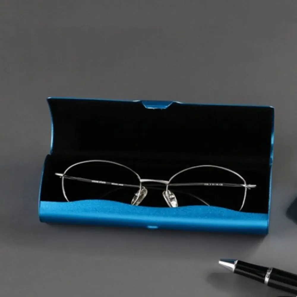 Ultra-Light Aluminum Glasses Case Portable Frosted Matte Hard Shell Eyeglass Case Pressure-resistant Eyeglasses Case Men