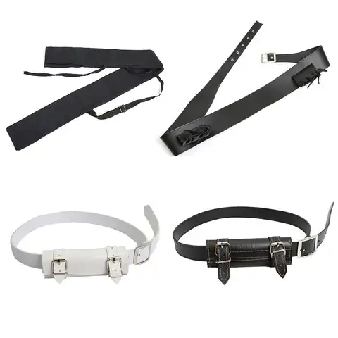 PU Leather Belt For Katana Belt Demon Slayer Belt Rapier Strap Belt Holster Sword Belt Waist Sheath Scabbard Holder 110CM