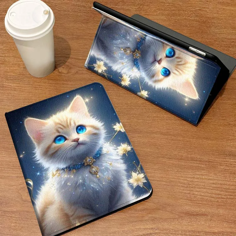 Cat Cartoon Popular Art For Xiaoxin Lenovo Tab Pad K11 K10 M10 P11 3rd Plus Pro Legion Y700 Y900 Gen4 2 Tablet Case Gift