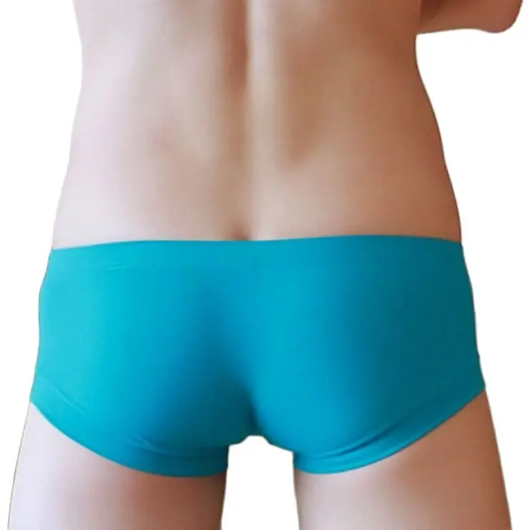 CLEVER-MENMODE Mens Stretch Solid Color Mini Boxer Soft Breathable Shorts Underpants Hot Slim Underwear Men Cueca Plus Size