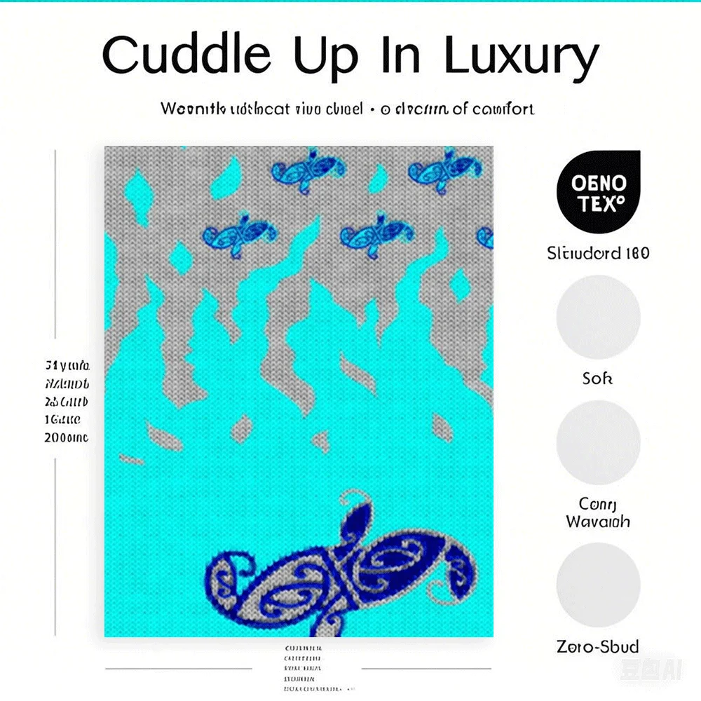 Abstract Comfort Flannel Cozy Blanket Cool Summer G71n Reversible Blanket Bedsheet With Wrinkle-resistant Moisture-wicking