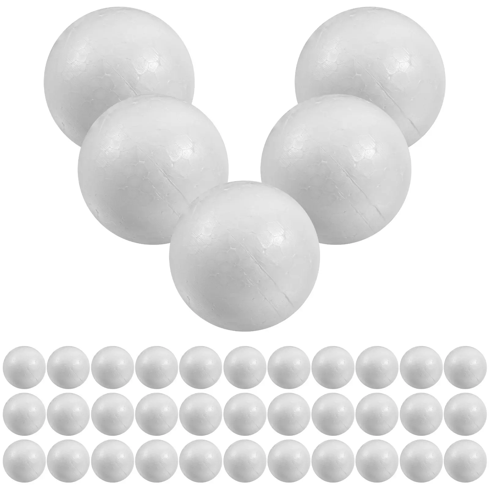 

50Pcs Solid Foam Craft Balls Polystyrene 6Cm Round Spheres Wedding Decoration DIY Material Polystyrene Balls Craft Ball