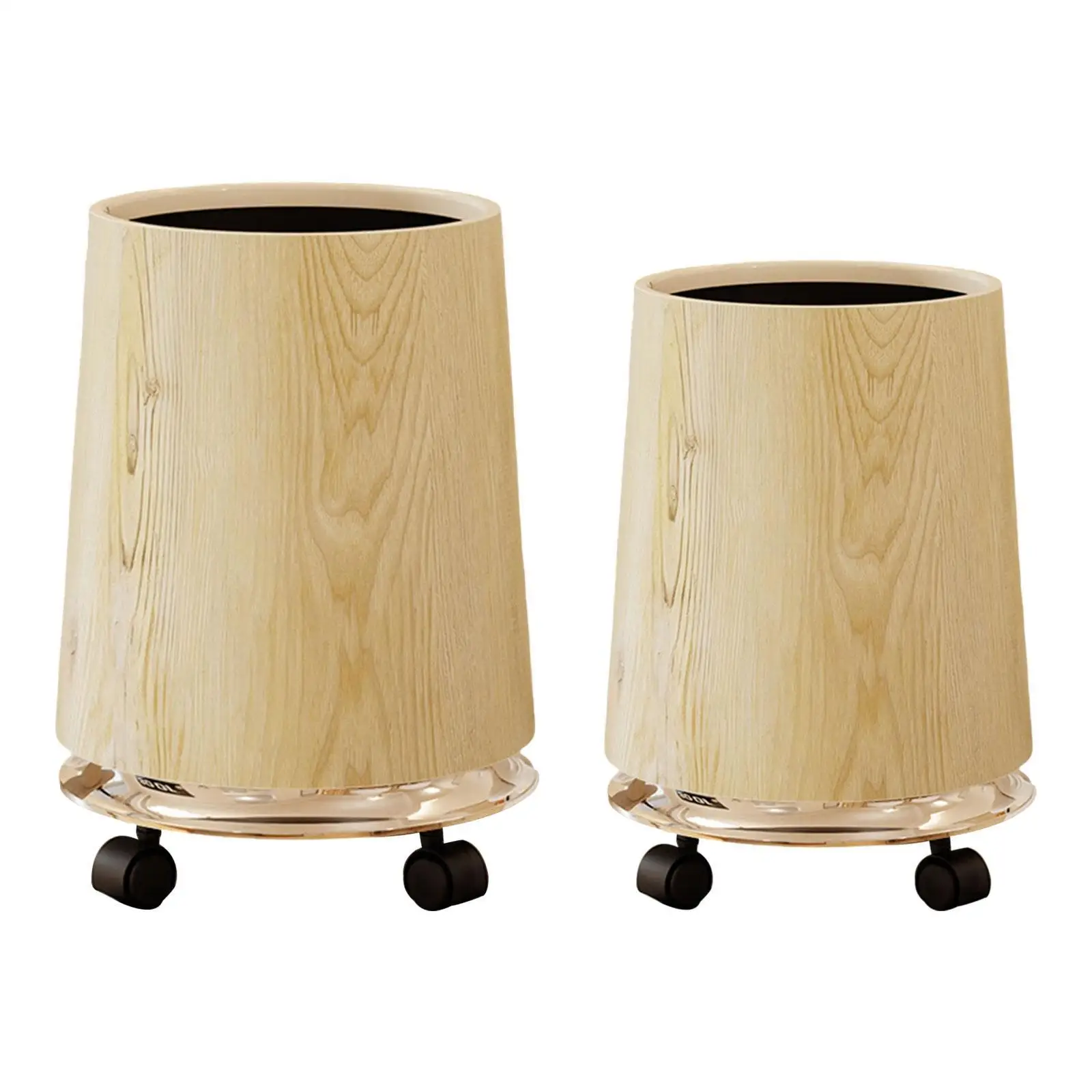 

Мусорный бак, контейнер для мусора с колесами, большая емкость, мусорная корзина с имитацией древесины, мусорная корзина для офиса, спальни, ванной комнаты