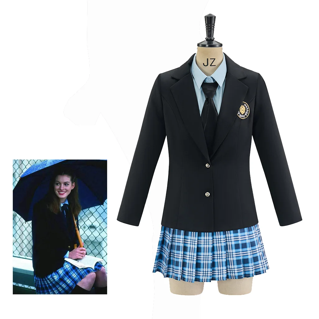 Cosplaydiy The Princess Diaries Princess Mia Cosplay Costume Women's School Uniform Women Halloween Costume Christmas Costume