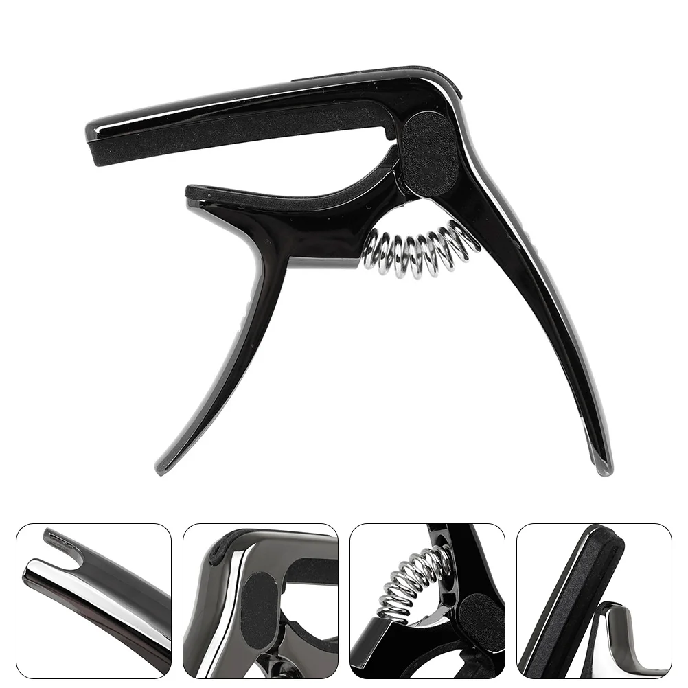 

Capo Quick-release Guitar Tuning Accessory Accessories Instrument Metal Steel Unique Shape Premium Material