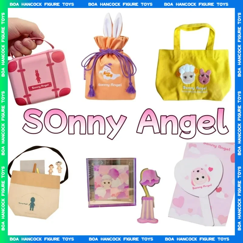 Hot Sonny Angel Peripheral Storage Box Storage Bag Gift Box Canva Keychain Pen Holder Luggage Compartment Birthday Kid Xmas Gift