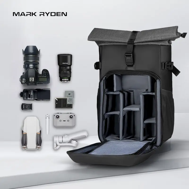 Mark Ryden Anti Theft Roll  Large Capacity 15.6 inch Laptop Backpack Men Business Travel High Quality Male School Backpack Bag