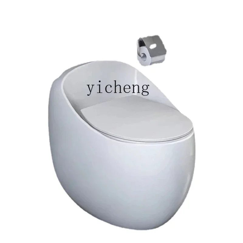 XL One-Piece Domestic Toilet Small Apartment Siphon Super Stool round Toilet