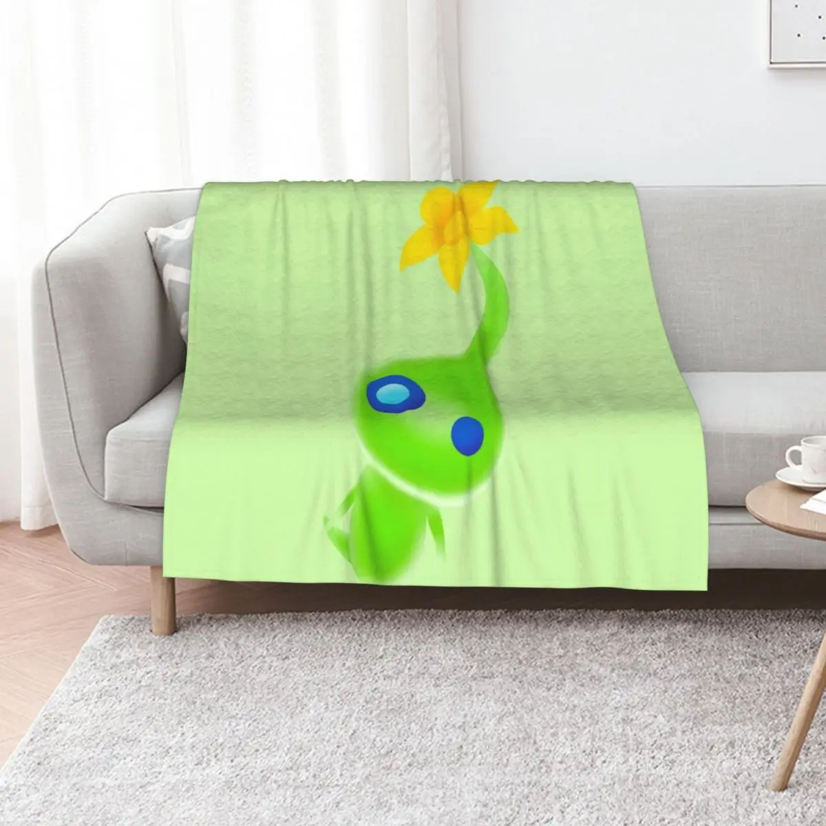 

Glow Pikmin Throw Blanket Luxury Designer Decorative Sofa Blankets For Bed Bed linens Blankets