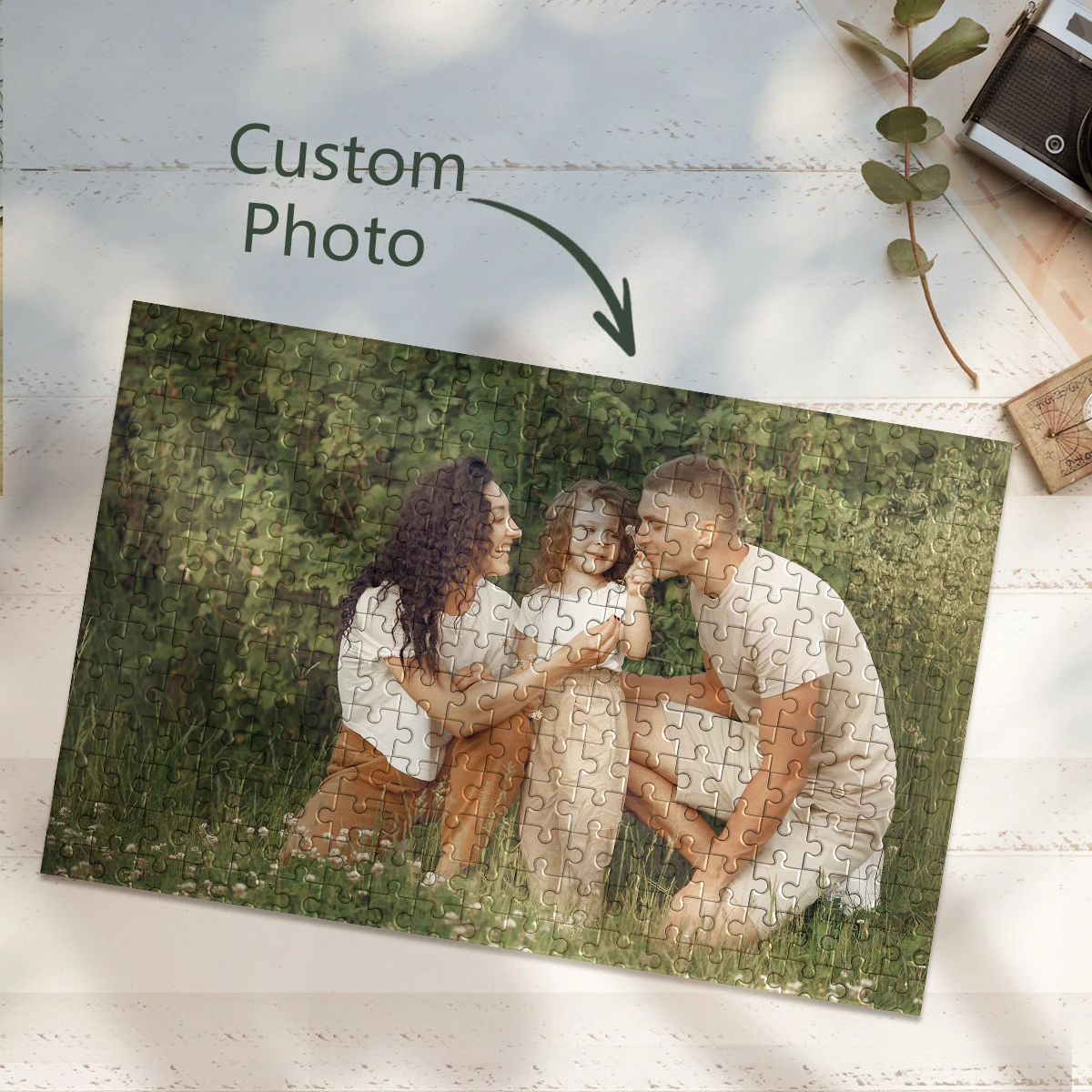 35/300/500/1000pcs Personalized Custom Photo Puzzle Family For Kids Decoration Collectiable Funny Adult Leisure Toys Personalize