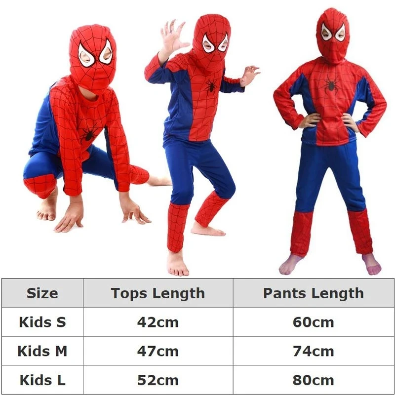 New style Superhero Spiderbay Man  Costume Cosplay Red Spiders Man Clothing  Kids  Cosplay Halloween  Costumes For Children