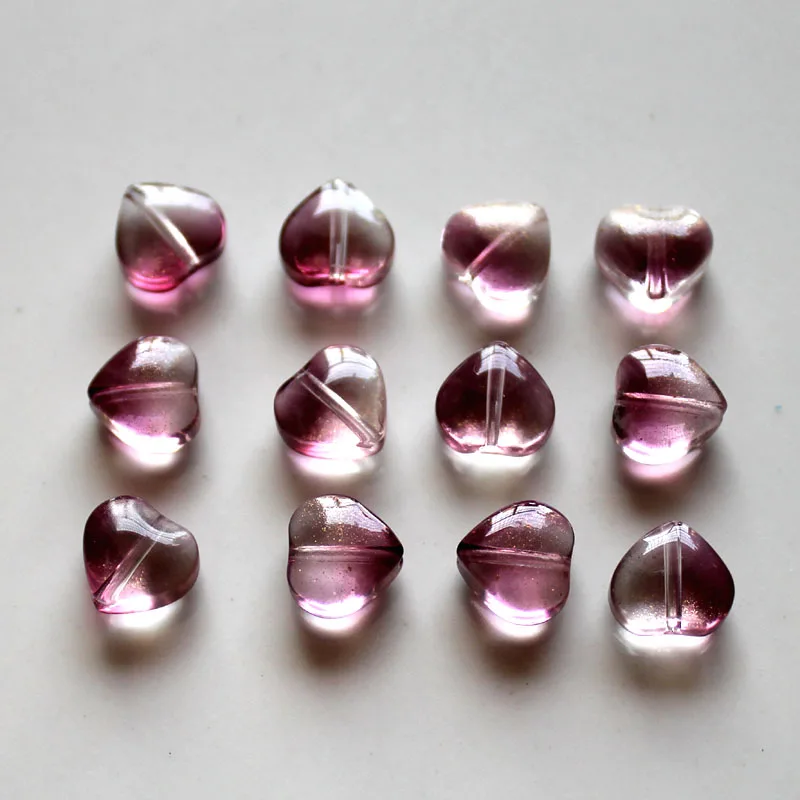 

StreBelle 150pcs Love Heart Glass Bead For Jewelry Making 8mm Loose Spacer Pear Beads DIY Necklace Bracelet Accessories