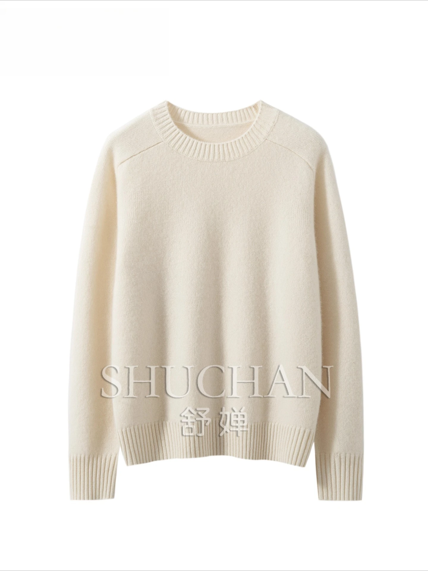 100 سترة الكشمير المعنقة المرأة 2025 جديد جولة الرقبة البلوز النسخة الكورية فضفاضة ورقيقة محبوك 290-310 جرام