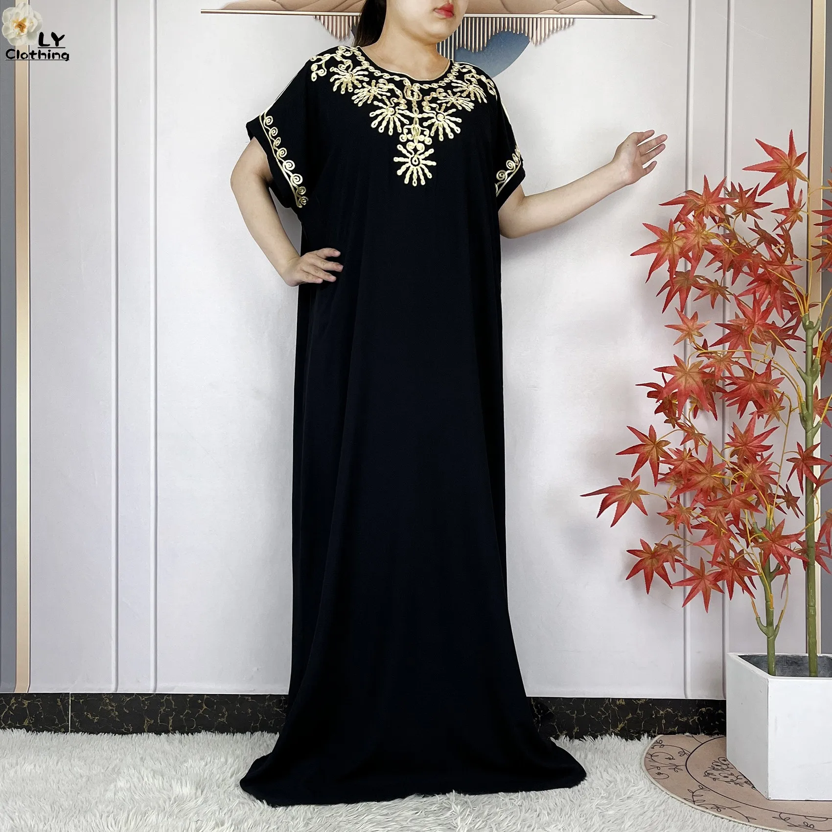cotton dresses dubai Blue Floral Dress for Women